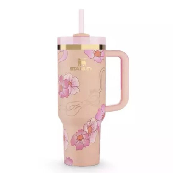 🔥Authentic Stanley Barbie Peaches ‘N Cream 40 oz Tumbler Limited Edition Brand - Picture 5 of 5